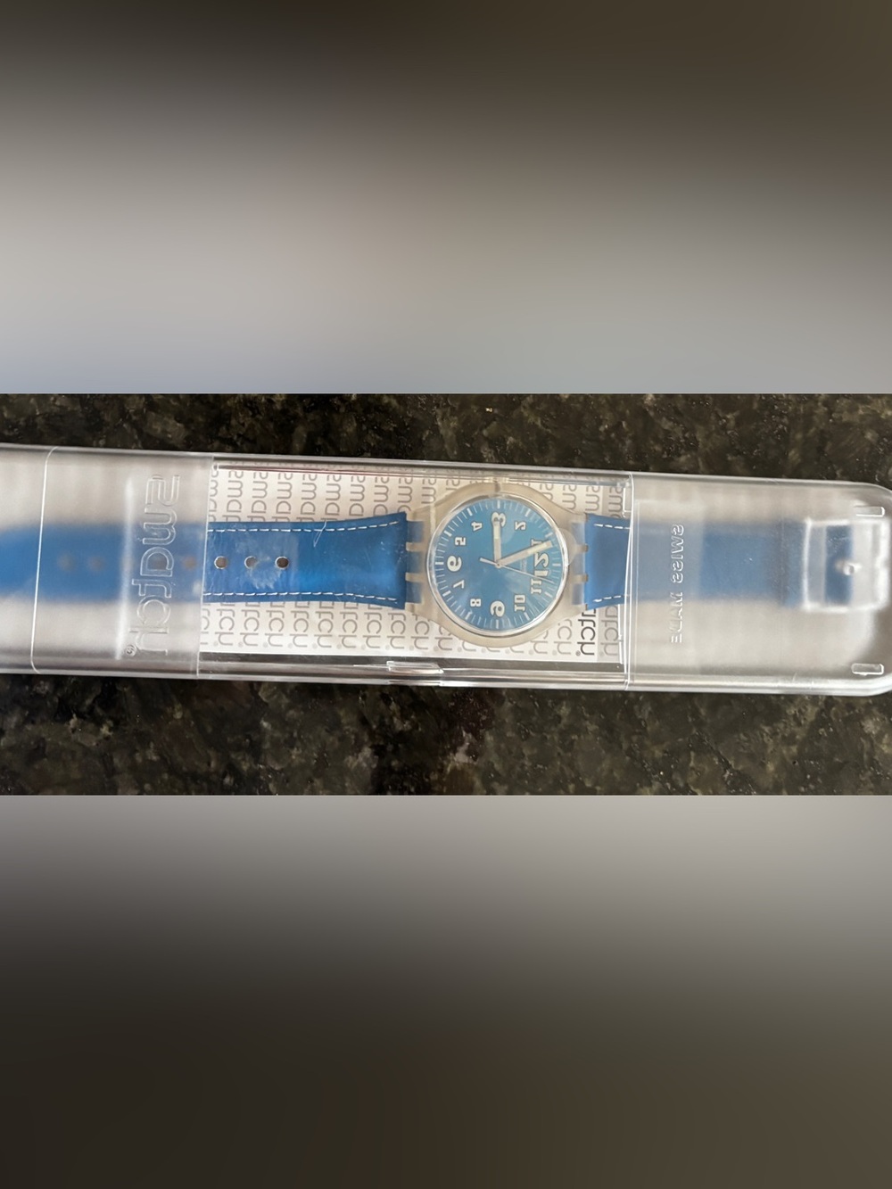 Swatch Blue Dial Blue Strap Watch